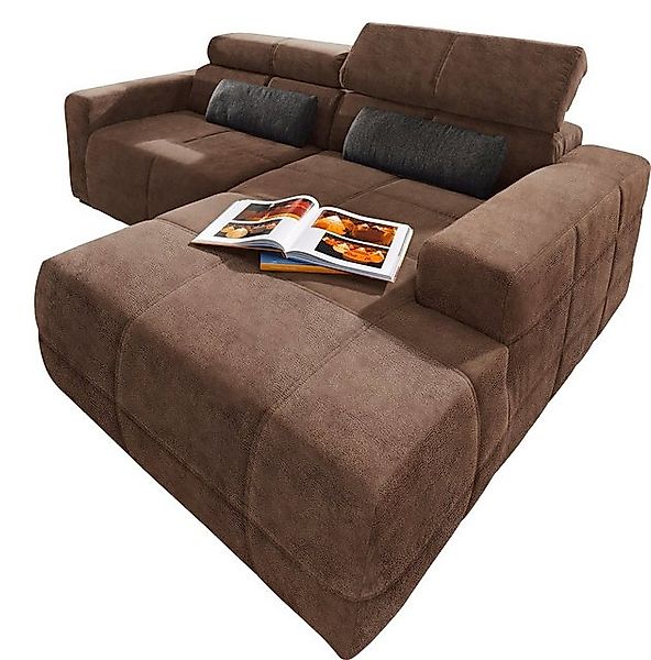 DOMO collection Ecksofa "Brandon Sitzbelastung 140 kg, kleine Ausführung B/ günstig online kaufen