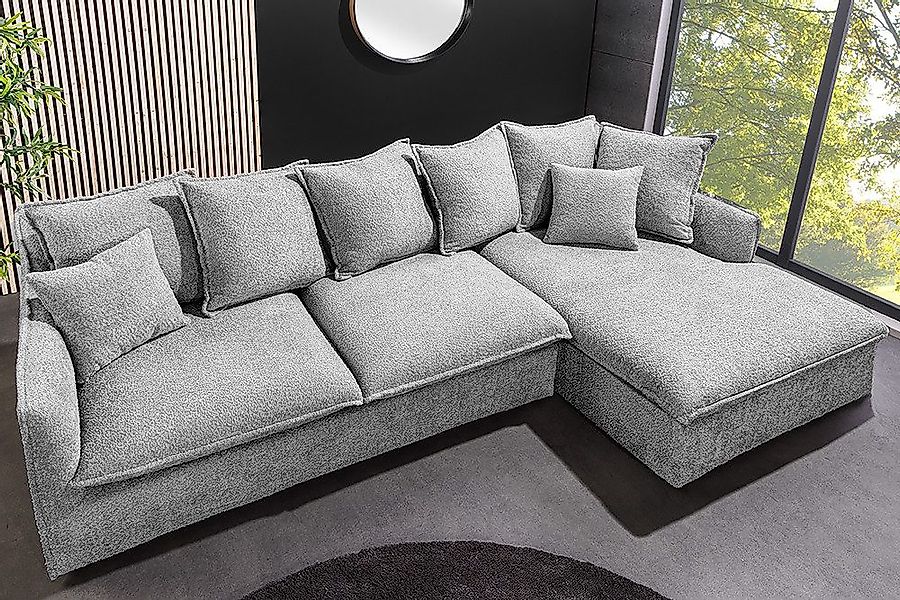riess-ambiente Ecksofa HEAVEN 255cm grau, Einzelartikel günstig online kaufen