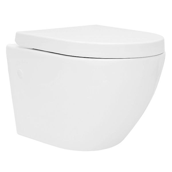 LuxeBath Tiefspül-WC Spülrandloses Hänge WC Keramik günstig online kaufen
