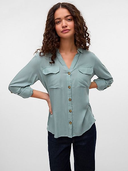 Vero Moda Hemdbluse VMBUMPY L/S SHIRT NEW WVN GA NOOS Viskose, regular fit günstig online kaufen