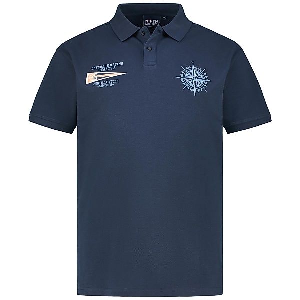 North Poloshirt mit Stickerei Farbe dunkelblau Größe: 6XL günstig online kaufen