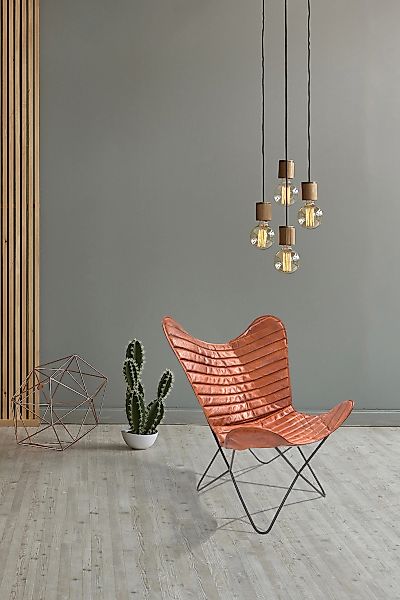 Kayoom 4-Fußstuhl "Schmetterling Stuhl Santiago, Schmetterlingsstuhl aus Le günstig online kaufen