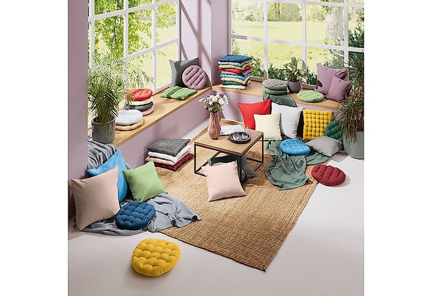 REDBEST Kissenbezug Kissenhülle "Tulsa", Baumwolle Uni günstig online kaufen