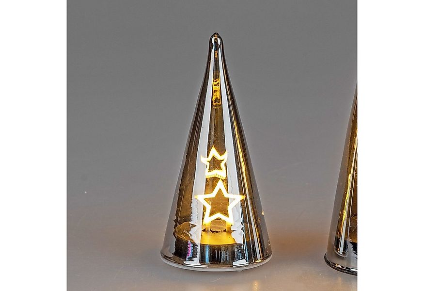 formano Dekofigur Winterzeit, Mit Timerfunktion, Grau, Motiv: Sterne günstig online kaufen