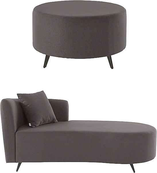 Home affaire Recamiere "Hulby" wahlweise mit und ohne Hocker und Armlehne l günstig online kaufen