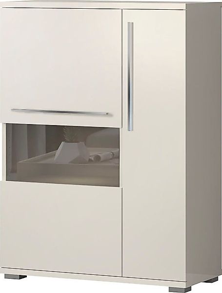 Places of Style Highboard "Piano Vitrine", (H/B/T): 123/90/40,2cm), UV lack günstig online kaufen