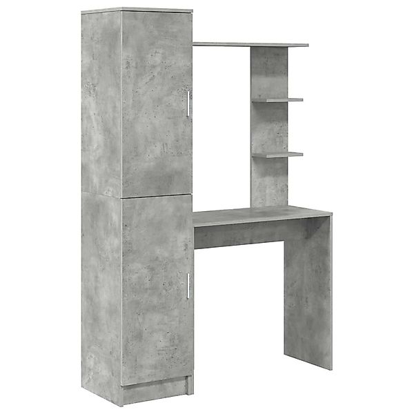 vidaXL Schreibtisch 2-Tlg Beton Grau 3337284 günstig online kaufen