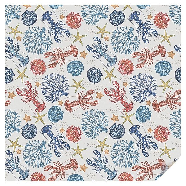 Tulup Fensterfolie Krebskorallen Sichtschutzfolie Fenster 100x100 cm Weiß B günstig online kaufen