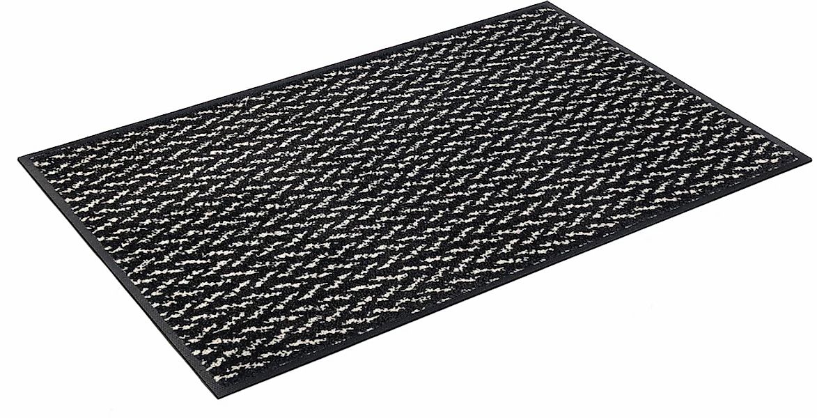 wash+dry by Kleen-Tex Fußmatte "Duo Pepper" rechteckig 9 mm Höhe Schmutzfan günstig online kaufen