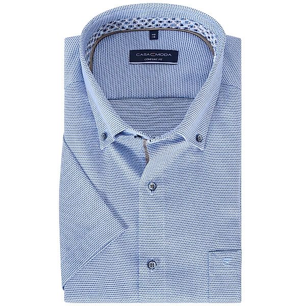 CASA MODA Businessehemd, kurzarm, bügelfrei Farbe blau Größe: 56 günstig online kaufen