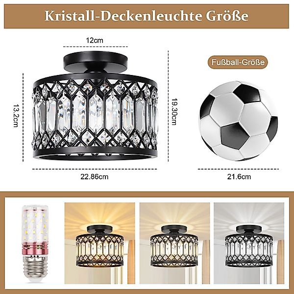 MUPOO Deckenleuchte Moderne Schwarze Deckenleuchte Pendelleuchte günstig online kaufen
