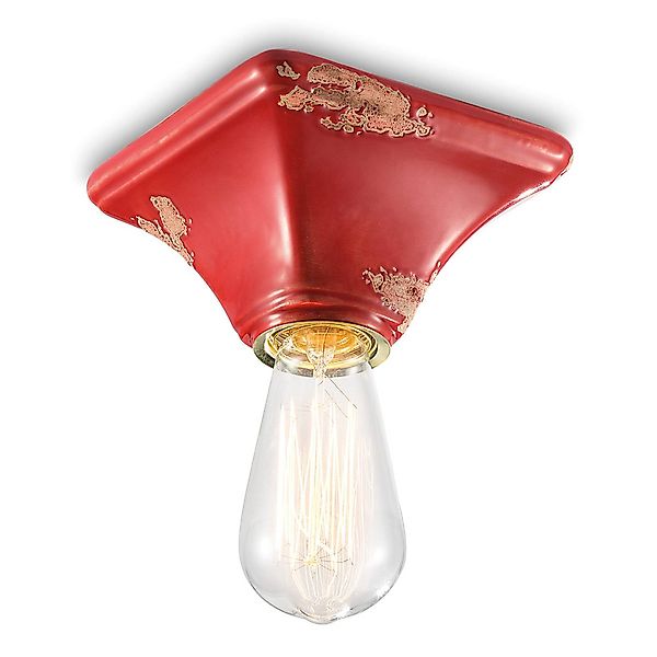 Vintage-Deckenleuchte C135 rot günstig online kaufen