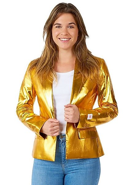 Opposuits Kostüm Groovy Gold Blazer für Damen, Going for Gold: Bling-Bling günstig online kaufen