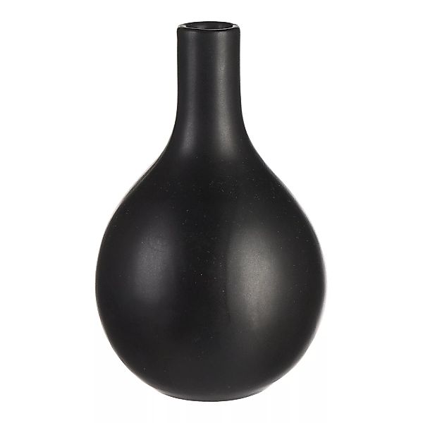 Vase MATT bauchig ca.9,5x15cm, schwarz günstig online kaufen