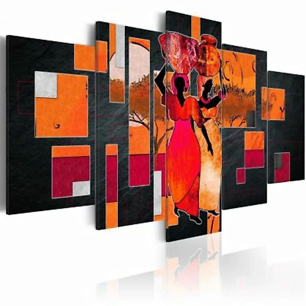 artgeist Wandbild Women Carrying Water mehrfarbig Gr. 200 x 100 günstig online kaufen