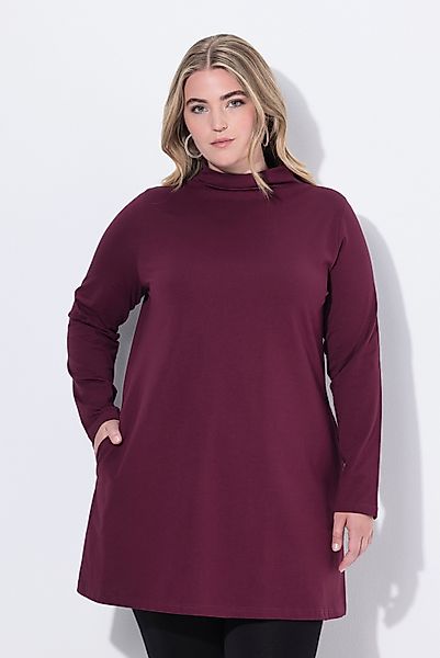 Ulla Popken Longshirt Longshirt A-Linie Stehkragen günstig online kaufen