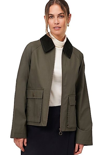 Zero Fieldjacket Damen beschichtet mit Cordkragen günstig online kaufen