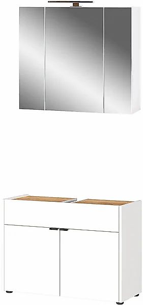GERMANIA Badmöbel-Set »Ameca«, (2 St.), Badezimmer-Set bestehend aus Waschb günstig online kaufen