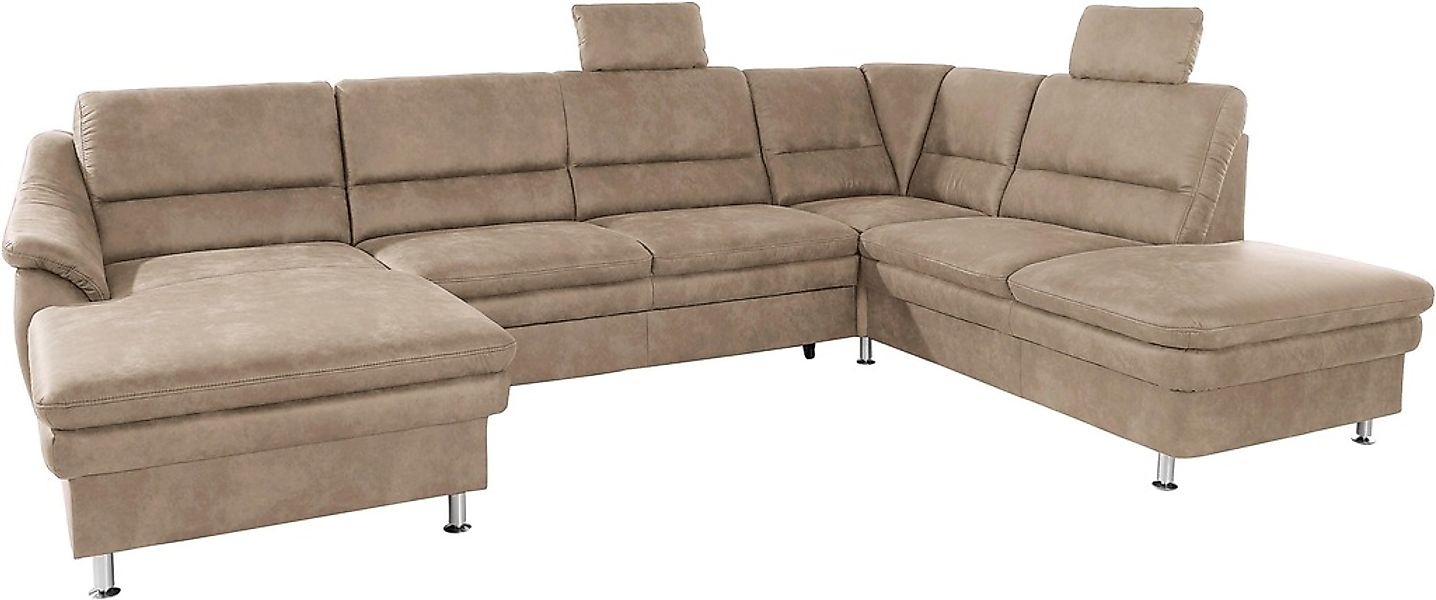 sit&more Wohnlandschaft »Cardoso U-Form« mit Federkern und Kopfstützen, mit günstig online kaufen