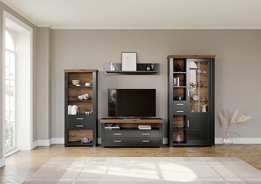 set one by Musterring Wohnwand "York" 4 Stk. tlg. günstig online kaufen