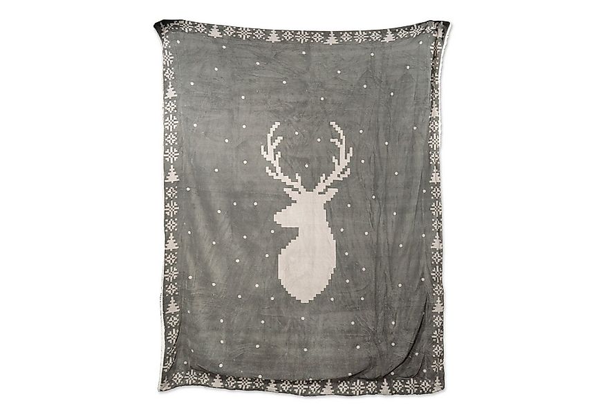 Wohndecke, Südlohner Frottierweberei, winterliches Design günstig online kaufen