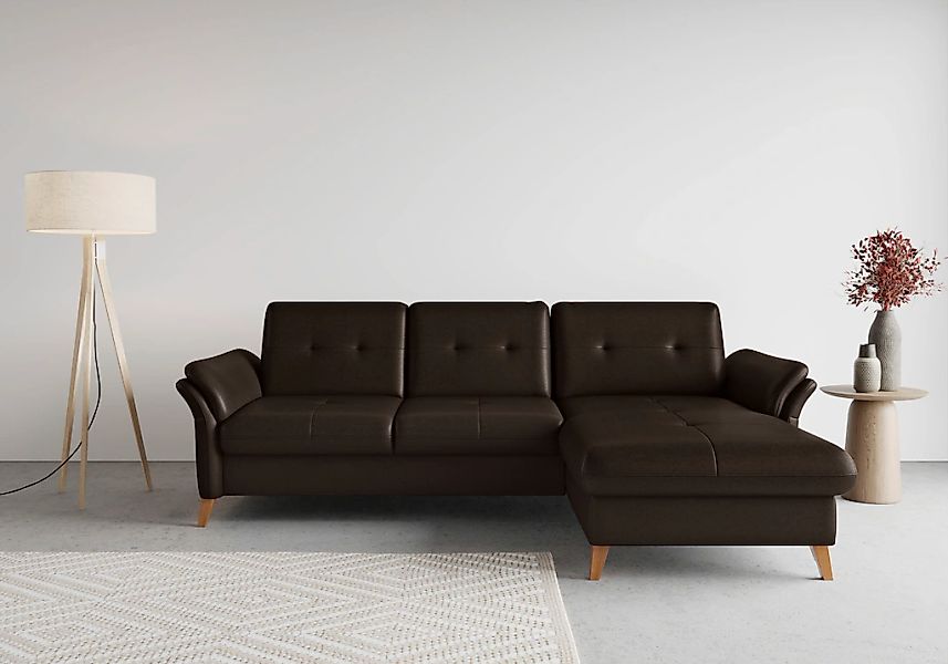 sit&more Ecksofa "Göteborg", Sitztiefenverstellung und Federkern, wahlweise günstig online kaufen