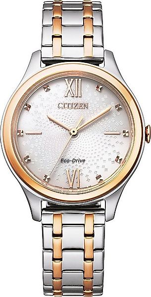 Citizen Solaruhr EM0506-77A, Armbanduhr, Damenuhr, analog, Edelstahlarmband günstig online kaufen