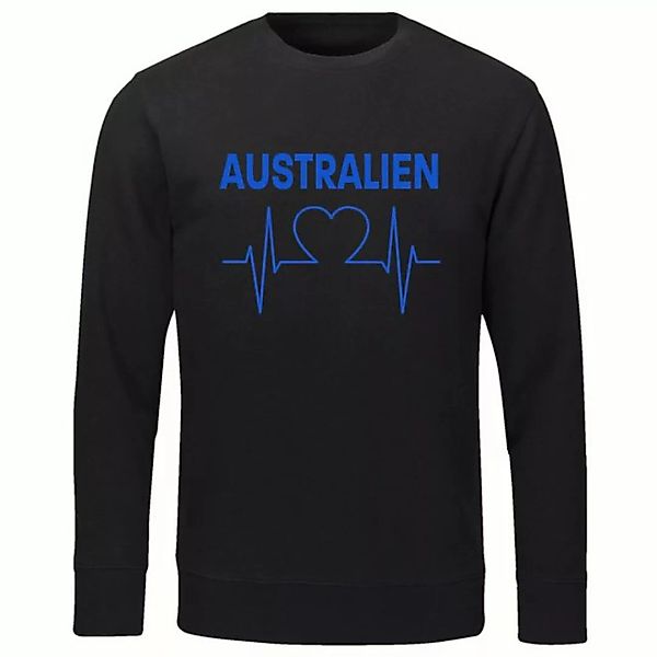 multifanshop Sweatshirt Australien - Herzschlag - Pullover günstig online kaufen
