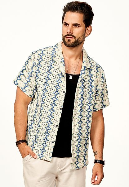 SOULSTAR Kurzarmhemd Gemustert - Freizeithemd als günstig online kaufen