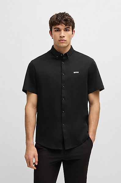 BOSS GREEN Kurzarmhemd B_MOTION_S mit Logoschriftzug günstig online kaufen