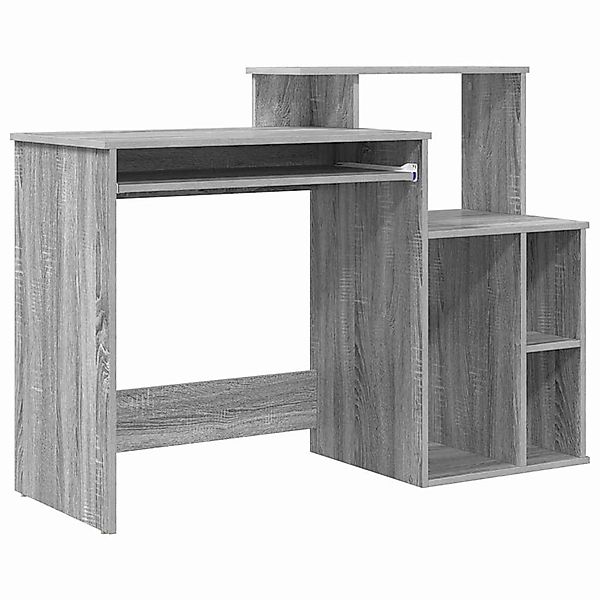 vidaXL Tisch mit Stauraum mit Regal Grau Sonoma 120,5 x 44 x 88,5 cm 869479 günstig online kaufen