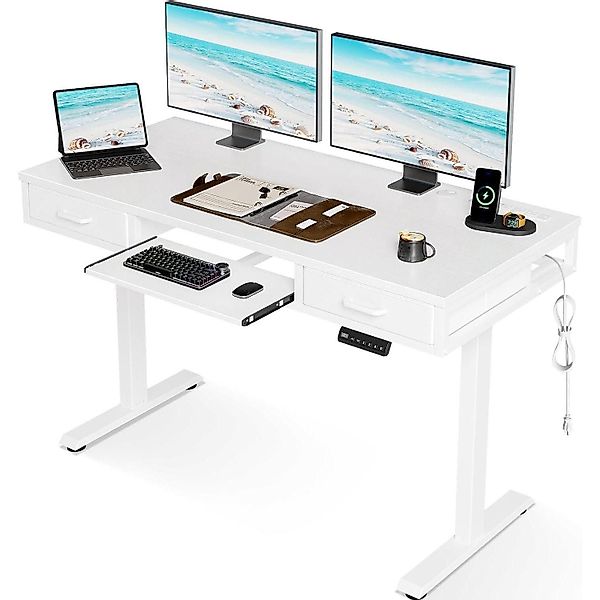 LuxusKollektion Schreibtisch Höhenverstellbarer Schreibtisch 120cm Elektris günstig online kaufen