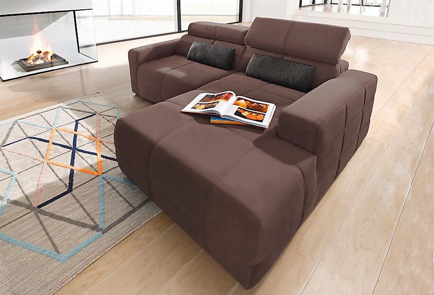 DOMO collection Ecksofa "Brandon Sitzbelastung 140 kg, kleine Ausführung B/ günstig online kaufen