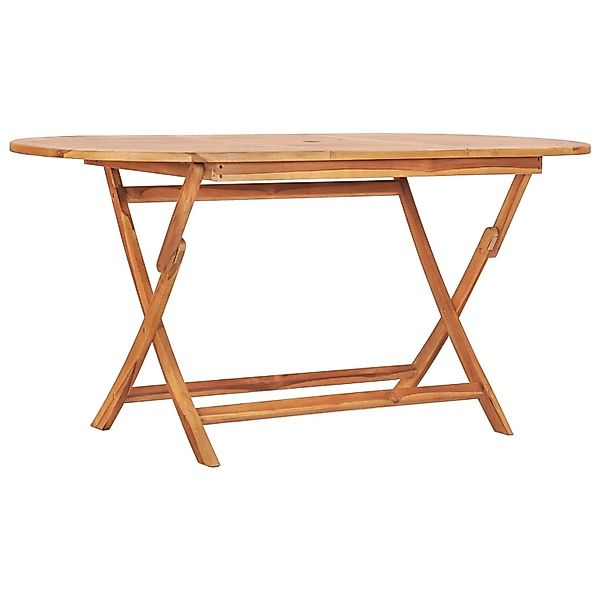 vidaXL Gartentisch Klappbar 160x80x75 cm Massivholz Teak 48998 günstig online kaufen