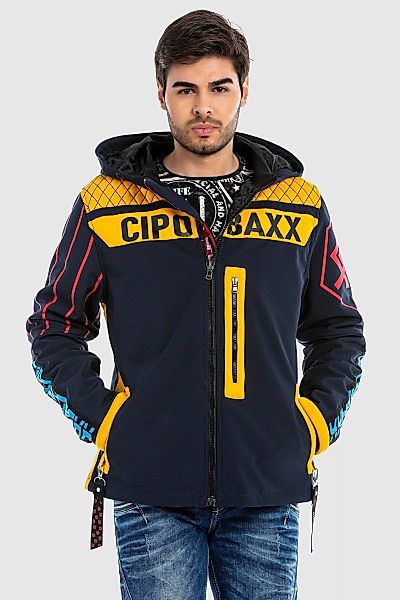 Cipo & Baxx Outdoorjacke "JACKET", mit Kapuze, im farbenfrohen Design günstig online kaufen