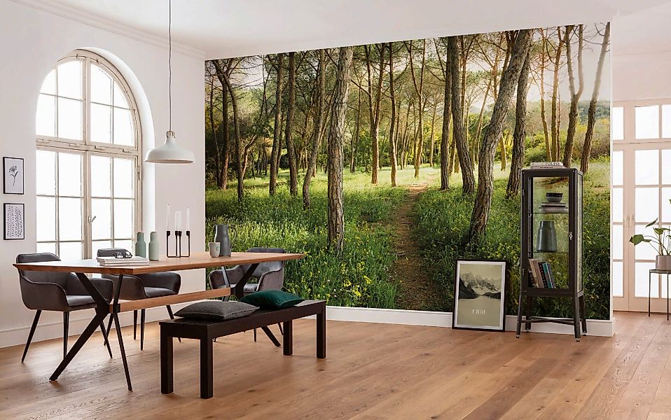 Komar Fototapete Blütenzauberwald B/L: ca. 450x280 cm günstig online kaufen