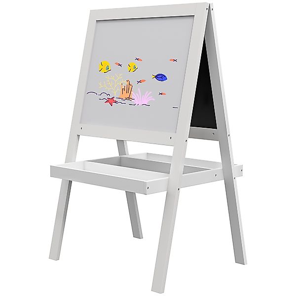 AIYAPLAY Kindertafel-Aufstellbild 2 in 1 - magnetische Kreidetafel und schw günstig online kaufen