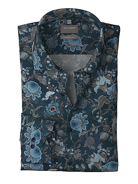 OLYMP Langarmhemd Luxor comfort fit, Businesshemd, New-Kentkragen, gemuster günstig online kaufen
