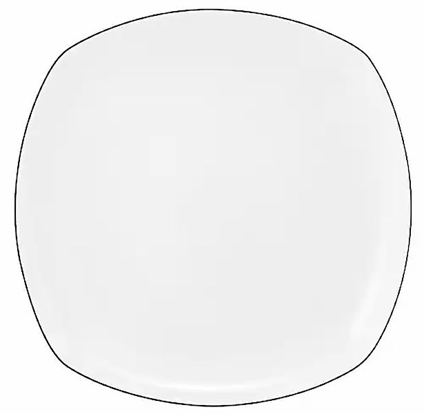 Seltmann Weiden Speiseteller »Lido Black Line« Teller eckig 26 cm günstig online kaufen