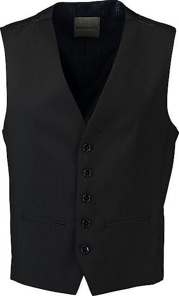 BENVENUTO. Anzugweste schwarz Modern Fit günstig online kaufen