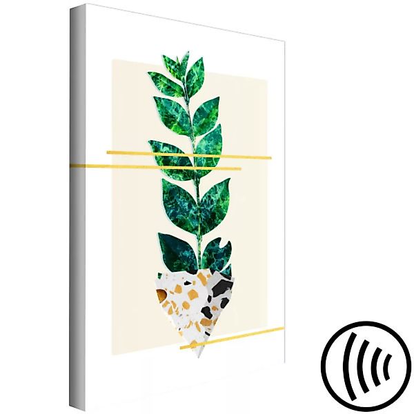 Bild auf Leinwand Botanischer Ausschnitt - abstrakte, minimalistische botan günstig online kaufen