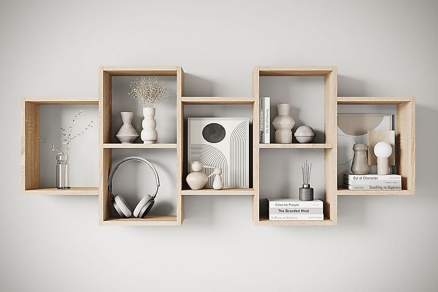 INOSIGN Wandboard Wandregal Trio, 1-tlg., Stell- oder Hängeregal, 10 offene günstig online kaufen