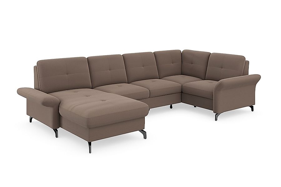 Places of Style Wohnlandschaft »Calando U-Form«, wahlweise mit Bettfunktion günstig online kaufen