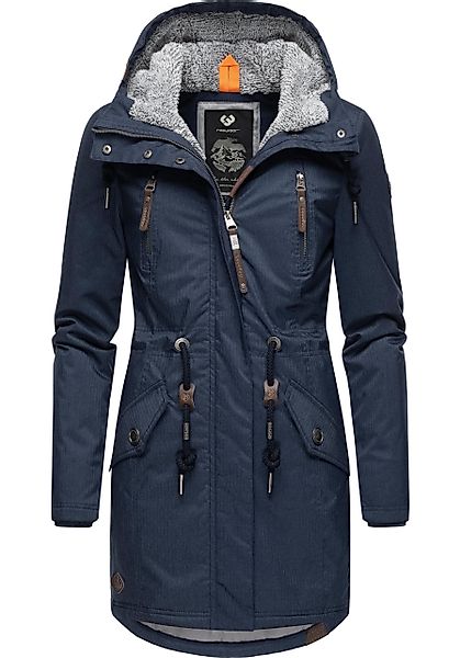 Ragwear Wintermantel Elsie Melange Wasserdichter Winterparka günstig online kaufen