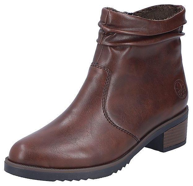 Rieker Stiefelette, Boots, Blockabsatz, slouchy Schaft, günstig online kaufen