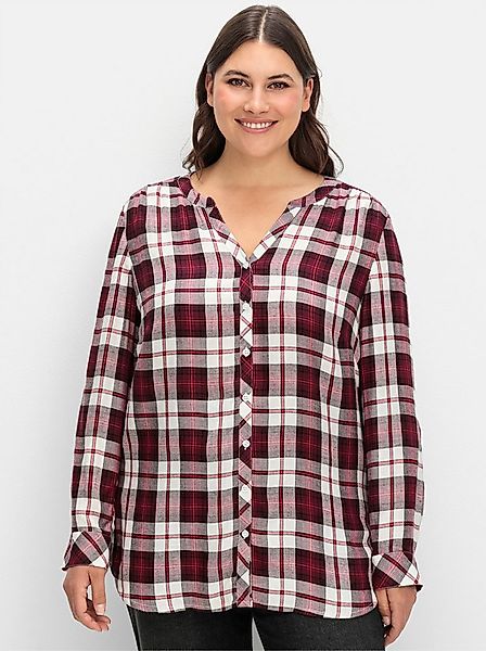 Sheego Klassische Bluse Karobluse . günstig online kaufen