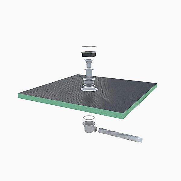 Duschparadies XPS Platten Duschplatte Fliesenplatte 90x90x4cm Duschwanne Du günstig online kaufen