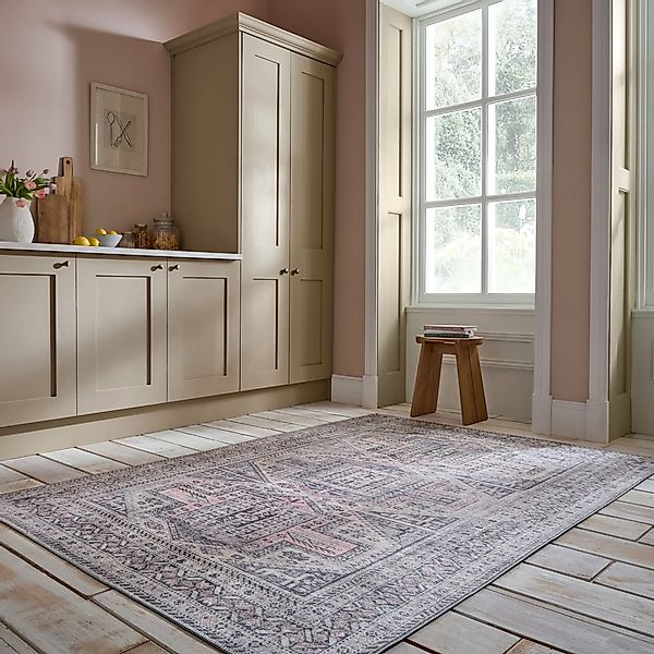 FLAIR RUGS Teppich "Otis" rechteckig 4 mm Höhe Waschbarer Traditioneller Te günstig online kaufen
