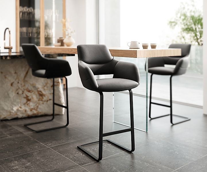 DELIFE Barhocker Yago-Flex, Freischwinger flach Metall günstig online kaufen