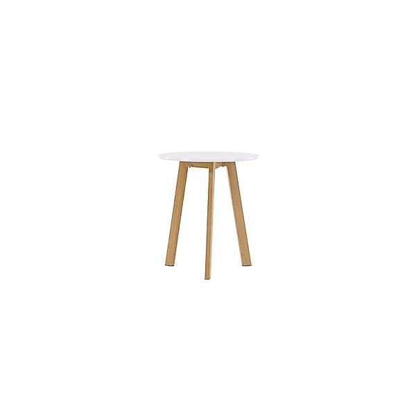 ebuy24 Leonora Esstisch Ø65cm Weiß günstig online kaufen